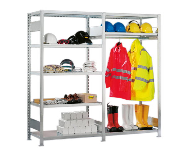 PPE shelving example