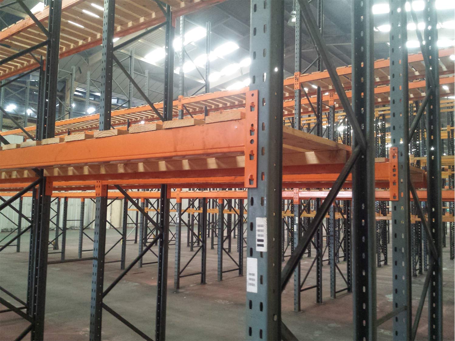 Recent Pallet Racking example